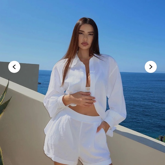 Fashion Nova White High Waist Shorts - Picture 5 of 7